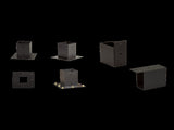 Roof Pergola Gazebo Shed Matte Black Steel Brackets DIY Kits V63-847801