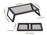 Folding Campfire Grill Portable Camping Fire Pit Steel Outdoor BBQ Picnic V952-ZDYYKJZDG18120J5TV0