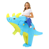 Ride On Triceratops Cartoon Costumes Air Model Inflatable Costume Funny Dress Up Props Halloween V1263-JX-7875