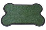 YES4PETS Dog Puppy Toilet Grass Potty Training Mat Loo Pad Bone Shape Indoor with 2 grass V278-POTTY-HH212-BONE-2XGRASS