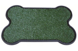 YES4PETS Dog Puppy Toilet Grass Potty Training Mat Loo Pad Bone Shape Indoor with 3 grass V278-POTTY-HH212-BONE-3XGRASS