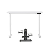 Artiss 120cm Electric Standing Desk with Mini Peal Exercise Bike Home Office SDPE-ET157-120WH-012