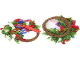4th of July Patriotic Wreath Independence Day Wreath Decorations for Front Door Fireplace V1294-YM0715-3115220063011