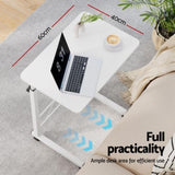 Artiss Laptop Desk Table Adjustable 60CM White LA-DESK-60-WH