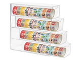 Tape Organizer, 4 Drawers Stackable Plastic Washi Tape Box Organizer Storage, Clear Storage Drawers V1369-AZ3-W-11312