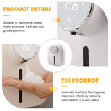 Adjustable Touch Free Wall Mounted Foaming Soap Dispenser Rechargeable White Design V1369-AZ3-W-15668