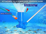 Robot Pool Swimming Pool Maintenance Kit with Vacuum and Pool Skimmer, 5 Handle Handles, Leaf Bag V1237-ZY-528-252