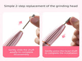 Rhinestone Electric Nail Drill Kit with Heart Display - Rechargeable Nail File Machine with 11 Drill V888-ELOSUNG57282