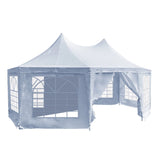 Wallaroo 6x4.5m Wedding Gazebo Marquee with Sidewalls GAZ-WED-6X45-WH