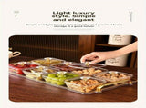 1-Piece 8-Compartment Snack Tray, BPA-Free Plastic Food-Grade Snack Organizer, Perfect for Nuts, V1106-GGSND001