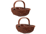 Woven Basket Planters PP Iron Multi-Functional Home 2Pcs V1366-AZ2-W-13622