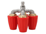 4 in 1 Turbo Nozzle Pressure Washer Quadruple Turbo Nozzle Tip Rotating Turbo Nozzle with 1/4in V1294-YM0901-3111250015511