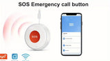 elderly emergency button, SOS medical alarm, wireless emergency system, remote notification, V1102-144-13252-WHT-2PCS