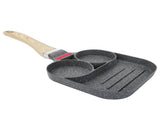 Egg Pan Aluminum Non Stick Breakfast Cooker Frying Omelet Pot Kitchen Accessory Black V1294-YM0718-3118200251511