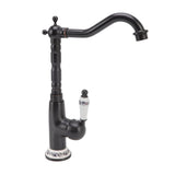 Antique Faucet Retro Style Porcelain Valve Long Spout Sturdy Brass Rotatable Antique Mixer Tap for V1294-YM0626-3112220096511