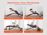 Multi-Functional Weight Bench for Full Body Workout, Roman Chair Hyperextension Bench, 770 lbs V952-ZDKLMYAX300LUGKWBV0
