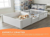 Rooster Farms 2.96m x 1.48m PVC Dog Whelping Box Playpen Kit - Anti-Crush Rail V238-SUPDZ-41965153124432