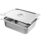 VEVOR 8 Pack Hotel Pans, 1/2 Size Anti-Jam Steam Pan with Lid, 0.8mm Thick Stainless Steel Steam V952-12BCCPBXG8JTGXJ0JV0