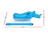 Bestway Kids Rhino Inflatable Ride-On Pool Float Toy Set of 2 with Boppers BW-FLOAT-41522