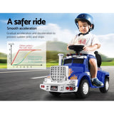 Rigo Kids Electric Ride On Car Truck Motorcycle Motorbike Toy Cars 6V Blue RCAR-TRUCK-25W-BU