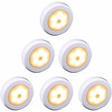Wireless LED Motion Sensor Light For Closet, Stairs, Hallway, Kitchen, Bedroom (White Shell V1188-MS-227-1836