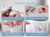 Large 3-Inch Toilet Flapper with Toilet Handle Replacement Compatible with TOTOTHU004-CP Trip Lvr V1258-DP02-C-823