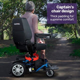 EQUIPMED Heavy Duty Electric Wheelchair, Up to 20km Range, Ultra-Comfortable, Great Turning Circle, V219-HWCELEEQ12BA