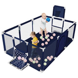 Baby Playpen Safety Gate Dark Blue V178-66817