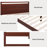 Artiss Bed Frame Double Size Wooden Walnut WITTON WBED-WITTON-D-WAL-AB