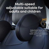 Dark Brown Adjustable 3D Memory Foam Car Seat Headrest with Side Support, Universal Neck Pillow for V888-ELOSUNG13821