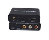 ARC to Audio Adapter Extractor HDMI-compatible Optical Fiber Coaxial 3.5mm Output Converter Black V1263-JX-1058