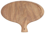 Wooden Pizza Tray Durable Round Serving Board with Handle Bread Food Dinner Plate for Restaurant V1294-YM0714-3118210230011
