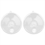 2pcs Microwave Cover PP Reusable Safe Harmless Food Guard Lid for Heat Preservation V1294-YM0901-3118210256011