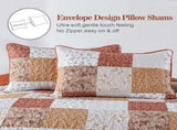 Queen Size Checkered Bedspread Set Vibrant Retro Pattern V745-MAC090523Q13U