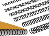 120 PCS Spiral Binding Coils Plastic Binder Spirals Rings Multi Size Wire Combs , 41 Pitch V1192-AZ-W-18560