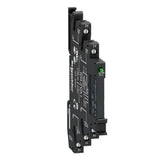Schneider Slim General Purpose Interface Relay Plug-In Mount 1CO 6A 12VDC Flat Pin PCB RSL1PVJU V1202-V1-TEERSL1PVJU