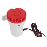 Bilge Pump Silent Boat Submersible DC Micro Drain Marine Sewage for Pond Pool 2000 GPH 24V V1294-YM0717-3111220242212