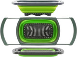 Collapsible Silicone Colander with Extendable Handles V1237-ZY-818-045