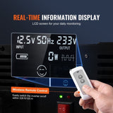 VEVOR Modified Sine Wave Inverter, 5000W, DC 12V to AC 230V Power Inverter with 2 AC Outlets 2 USB V952-XZXNBQ5000WXZA35WV3