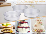 Round Cake Pan Set of 3 , Aluminum Baking Pans for Layer Cakes, V1258-DP02-WO-762