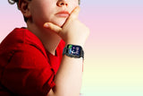 Kids Smart Watch Touch Screen Elastic Strap Smartwatch With Video Camera Pedometer-Black V1263-JX-7641-3