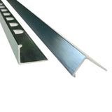 10 x Tile Trim Heavy Duty L Shaped Edge Aluminium 10mm V63-844571