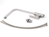 WELS Brushed Nickel Square Kitchen Sink Laundry Mixer 360 Swivel Faucet Tapware V1233-KRS501N