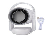 Desktop Oscillating Fan 100 Speeds Quiet Rechargeable Long Battery Life High Speed Desk Air V1294-YM0901-3113250070711