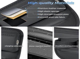Anti-Drop Car Seat Gap Filler Organizer, Premium Leather Console Organizer, Easy Access to V1107-800-22234-BRN-2PCS