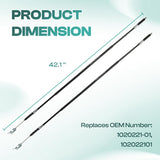 Club Car DS Brake Cable Kit Stainless Steel Core 2000-Up 102022101 Driver & Passenger Side Cables V1259-DP01-A-5420
