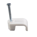 Plastic Cable Clip for 2.5 mm T and E Flat Cable 500-Pieces Set, White V1202-V1-REPCLIP13FP