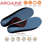 ARCHLINE Orthotics Insoles Balance Full Length Arch Support Pain Relief - EUR 43 V563-ARO160-43