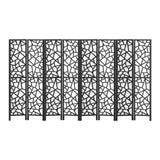 Artiss 8 Panel Room Divider Screen 325x170cm Clover Black RD-4016-8P-BK