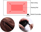 USB Rechargeable Heated Blanket Soft Flannel Grey, 100 x 70 cm V1188-MS-708-003